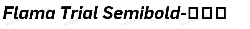Flama Trial Semibold字体转换
